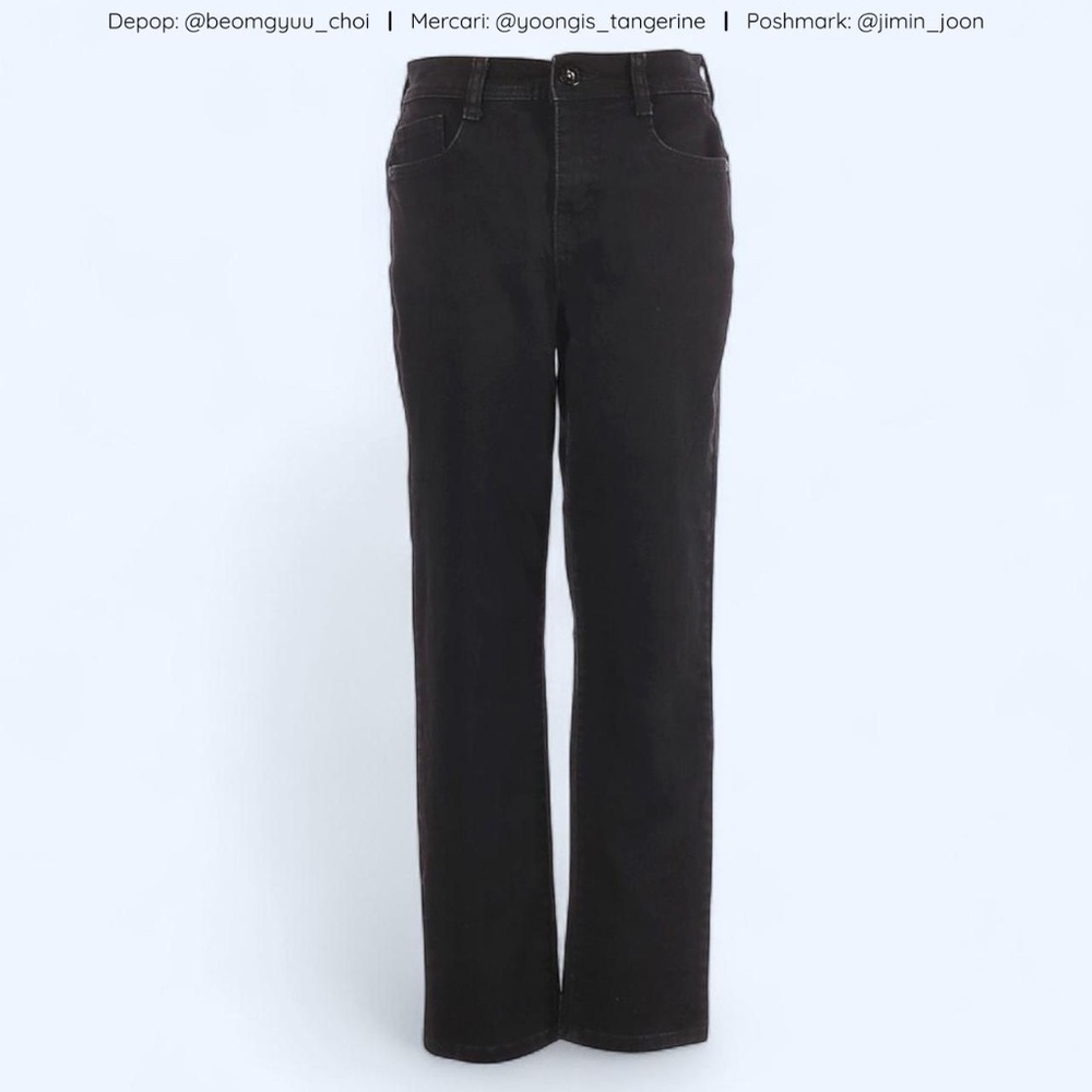 Cropped straight jeans